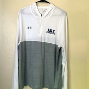 Yale University Men’s UA 3/4 Zip XL Long Sleeve lightweight pullover Hoodie Navy